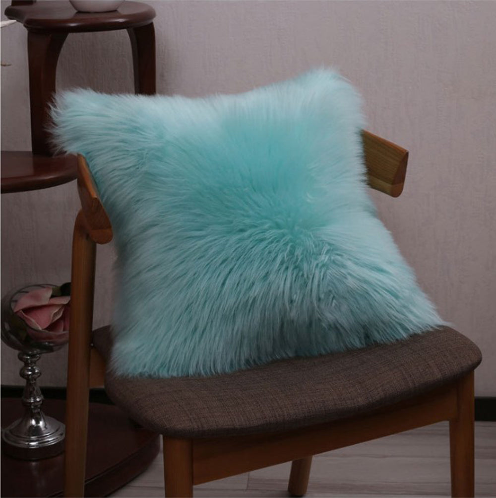 Pack of 1 Furry fur (front) Faux (back) pillow (With or Without Insert) sizes and colors options
