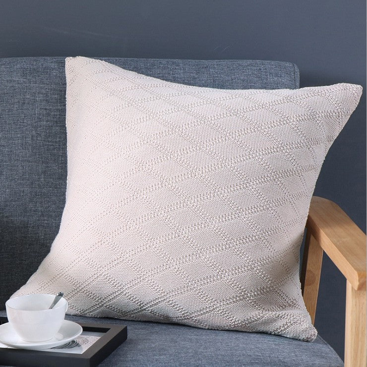 Knitted Cozy Home Decoration Throw Pillow (With or Without Insert) 18"x18"