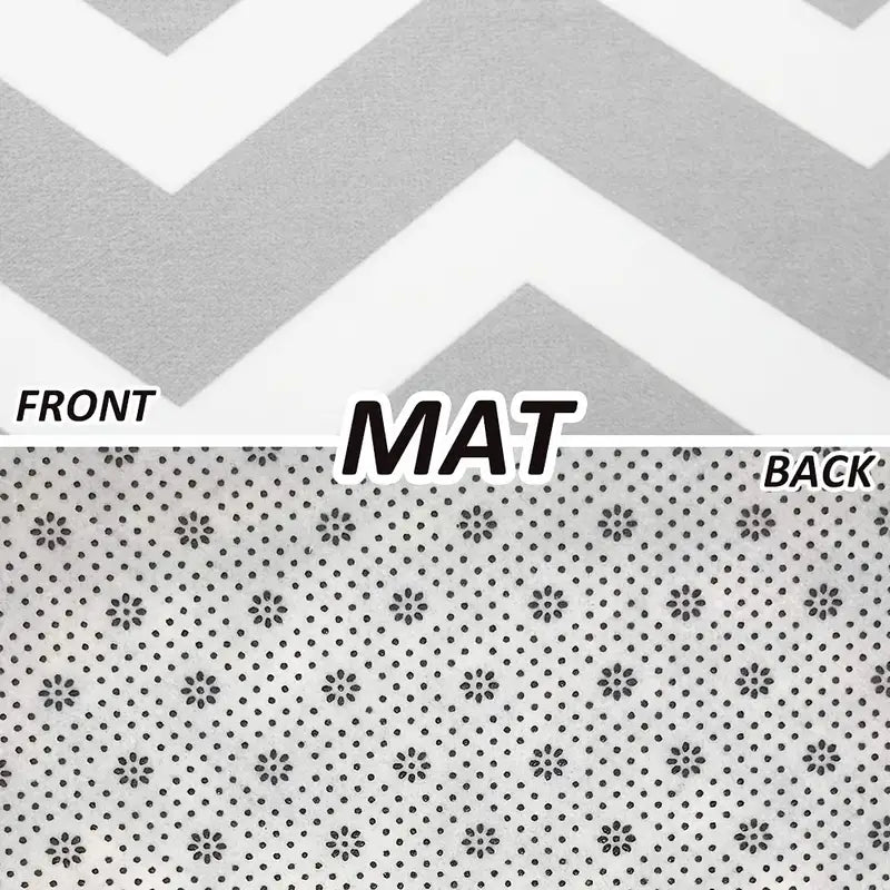 Blue Striped Area Rug for Bedroom