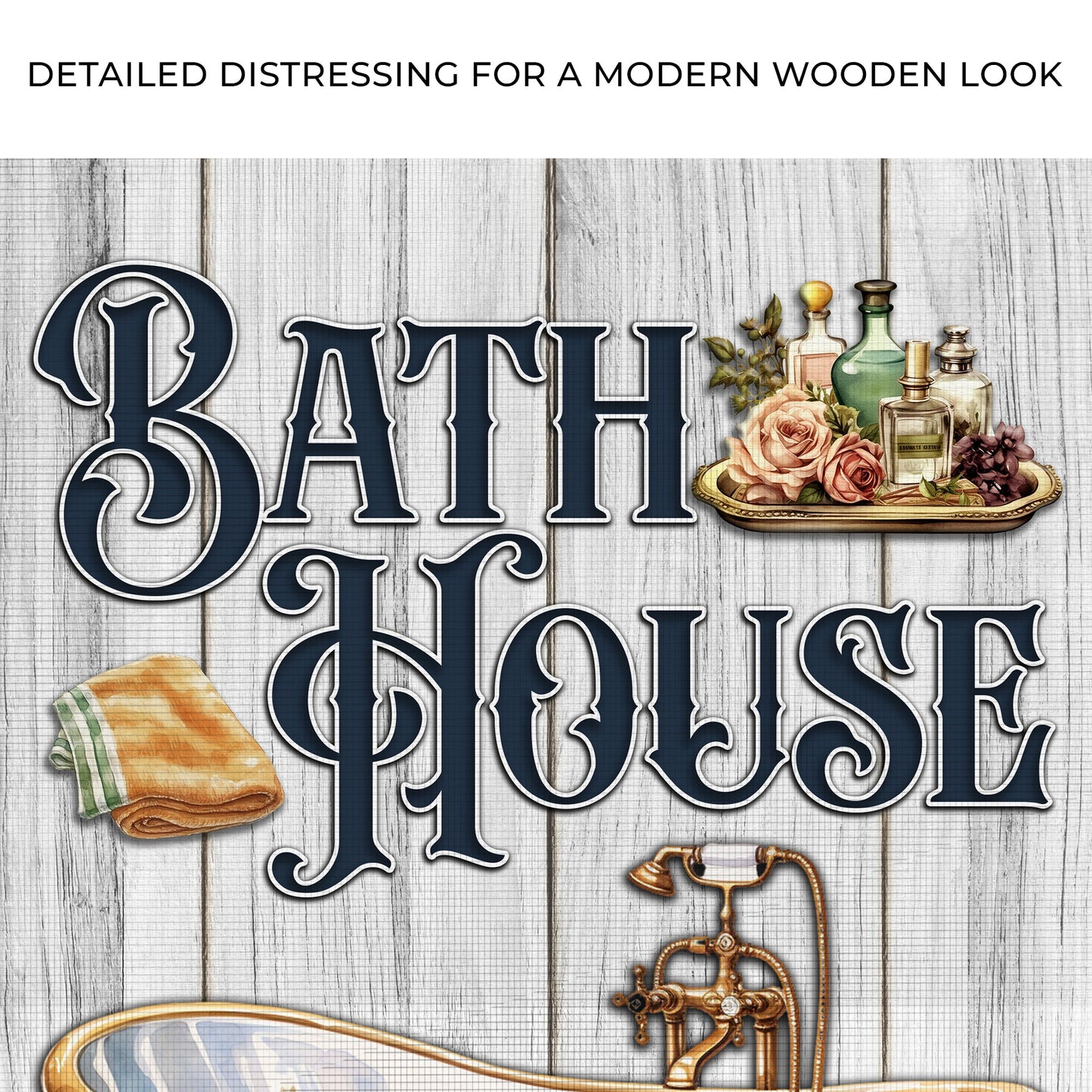 Relax Soak Unwind Bath House Sign