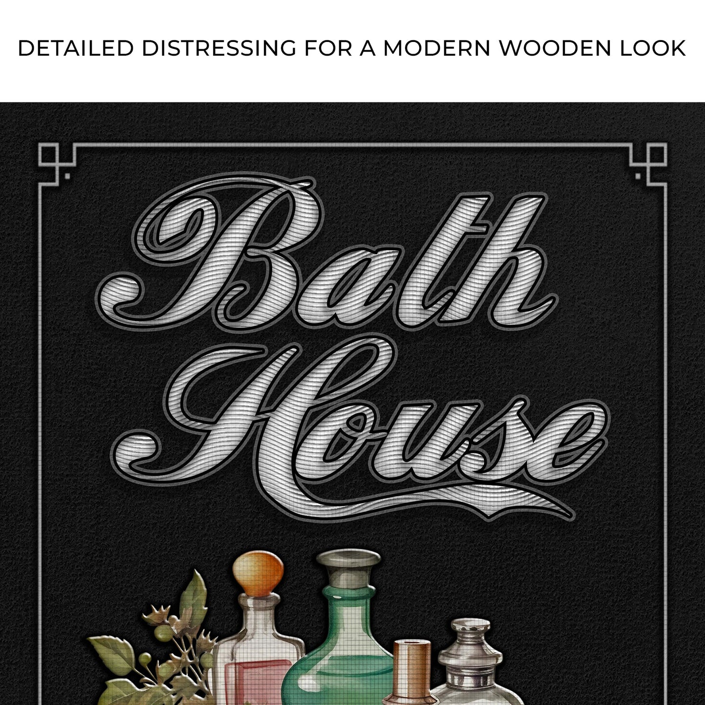 Relax Soak Escape Bath House Sign