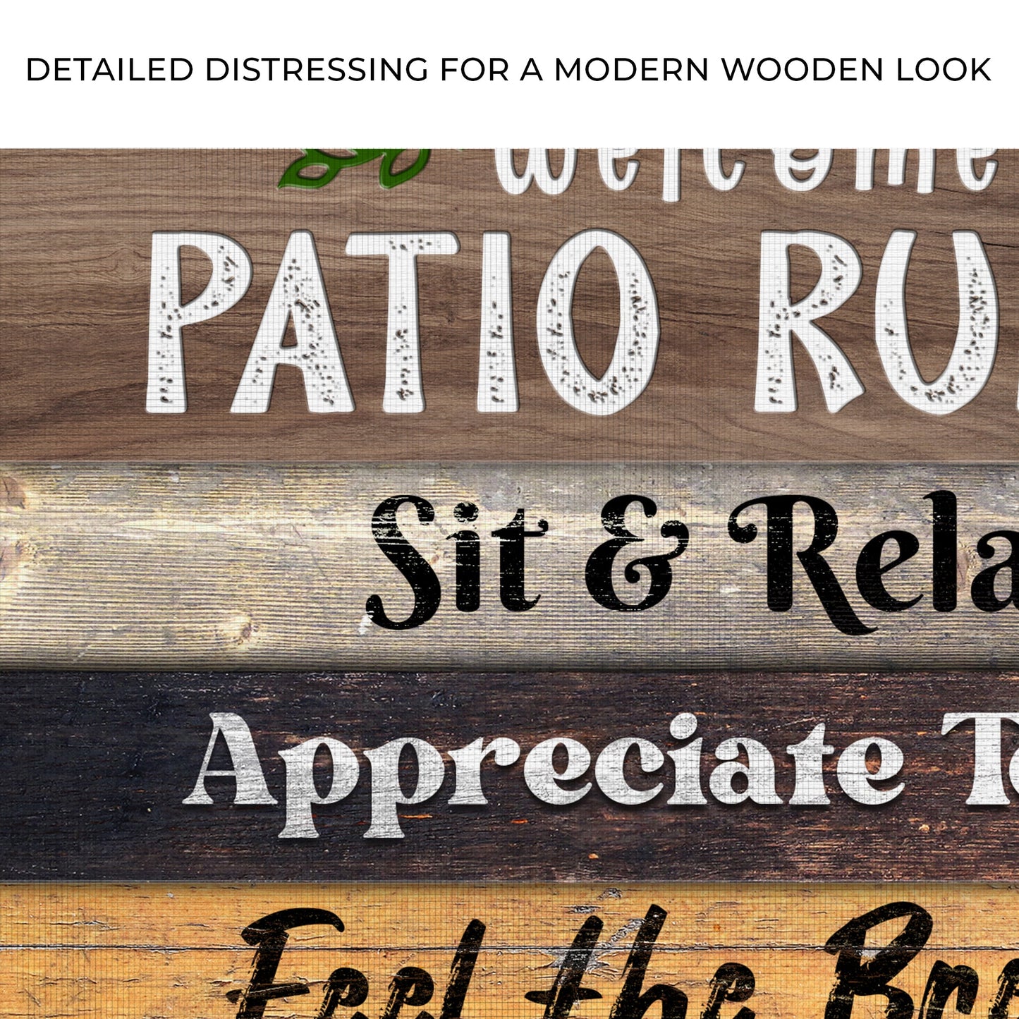 Patio Rules Sign III