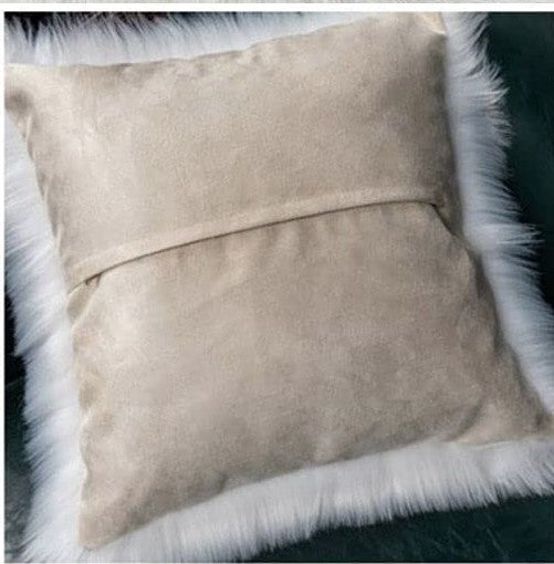 Pack of 1 Furry fur (front) Faux (back) pillow (With or Without Insert) sizes and colors options