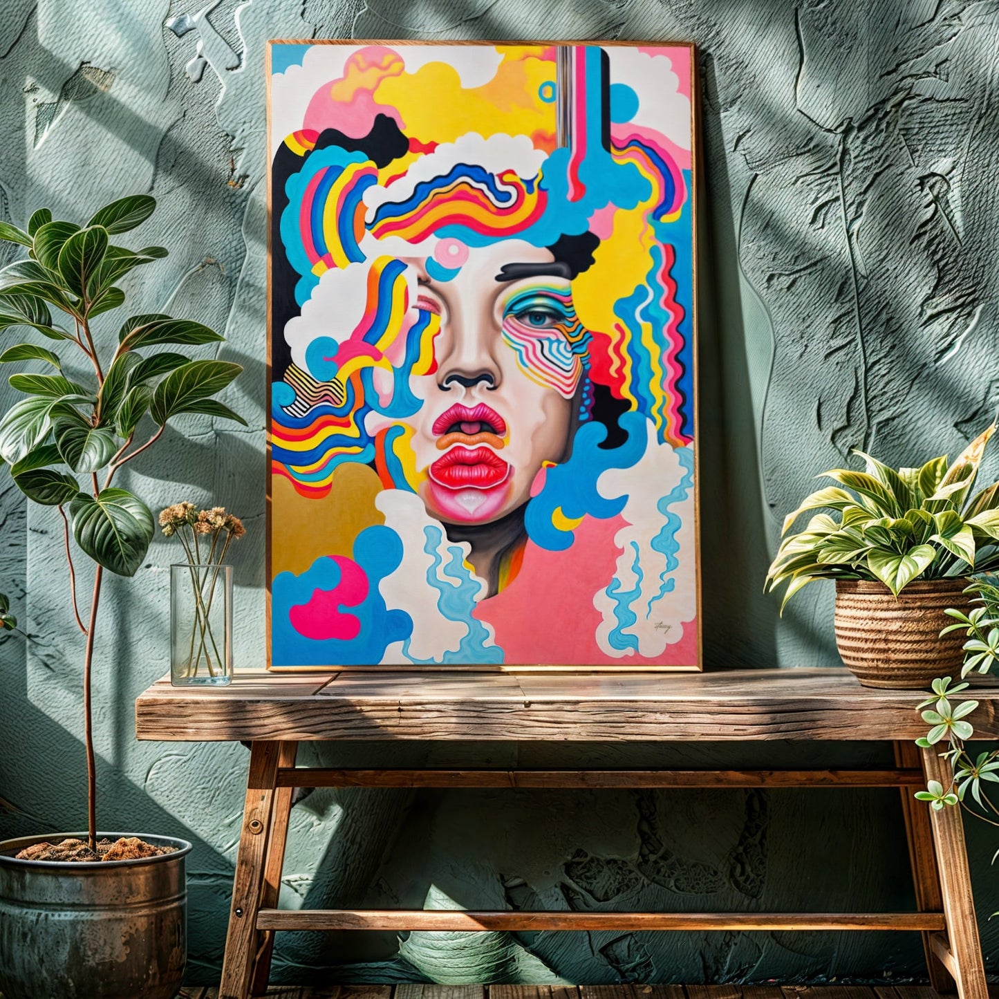 Canvas Print: "Candy Face"