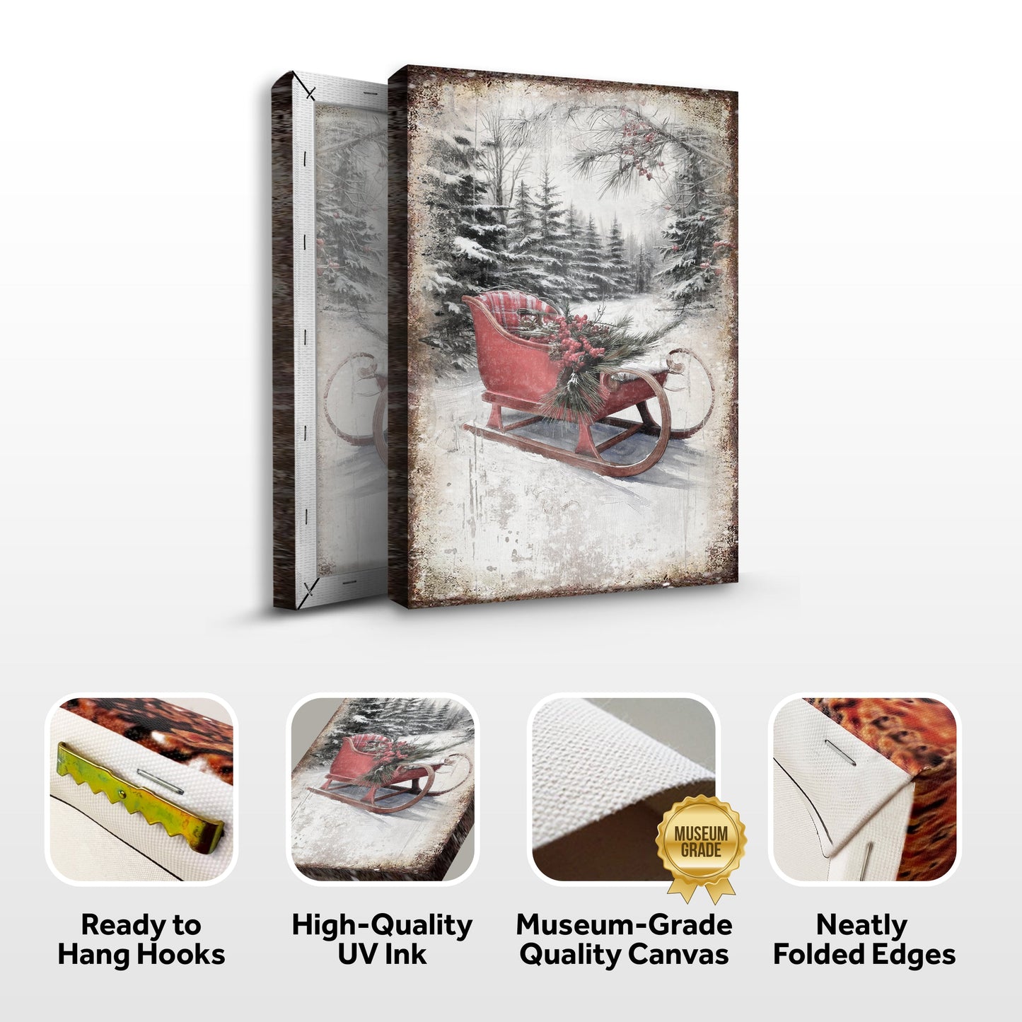 Vintage Christmas Bells Wall Art II