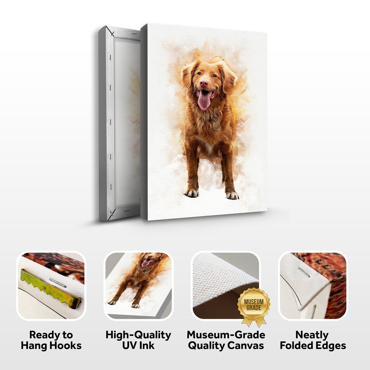 Pet Memorial Portrait Watercolor Sign