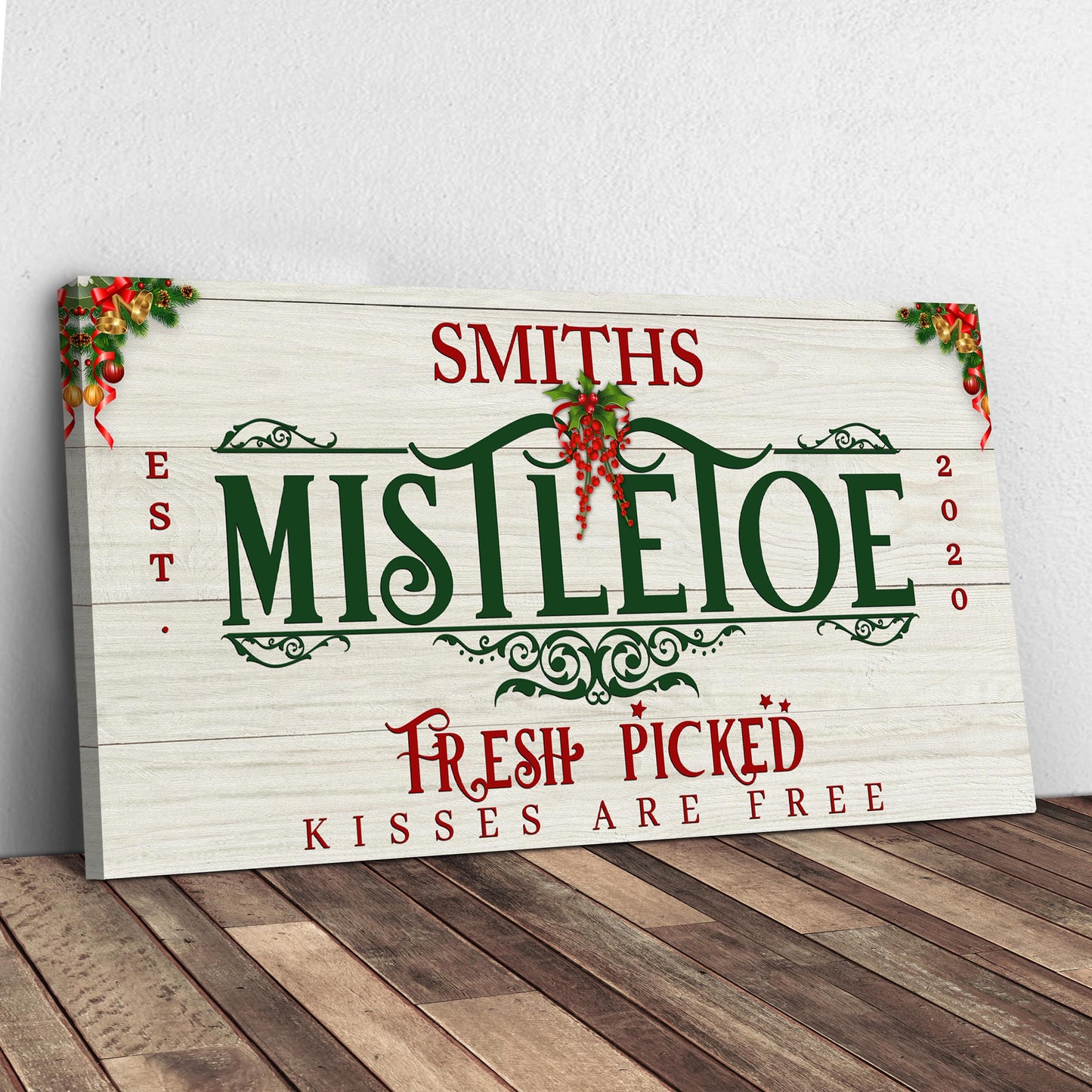 Mistletoe Christmas Sign