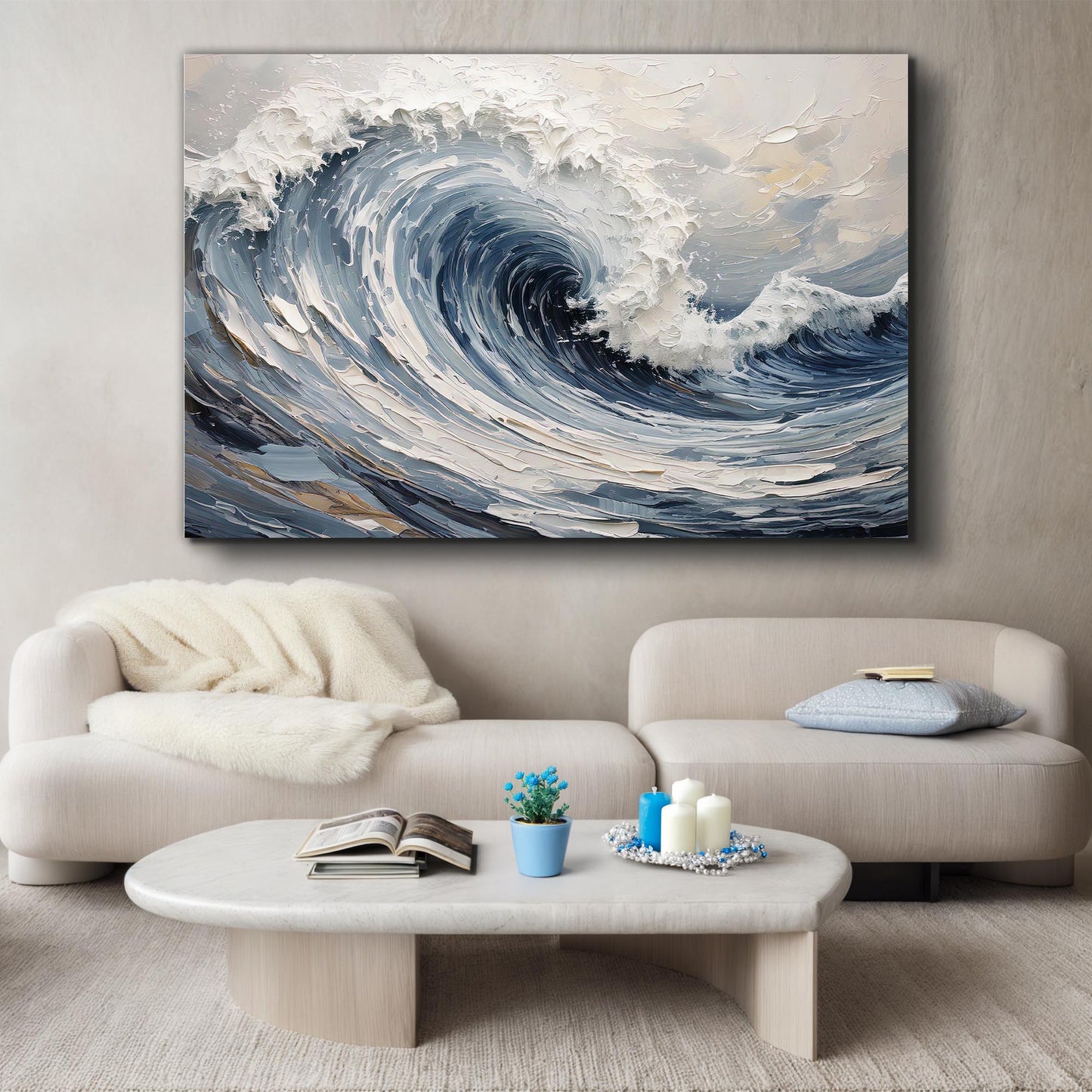 Modern Ocean Wave Wall Art