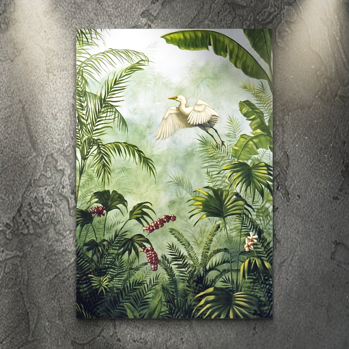 Tropical Rainforest Plants Canvas Wall Art