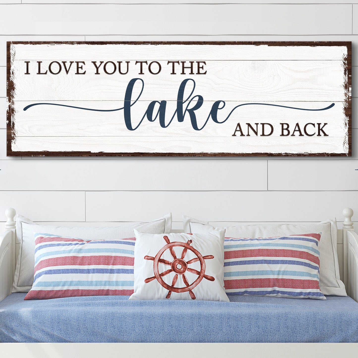Love You To The Lake And Back Sign III