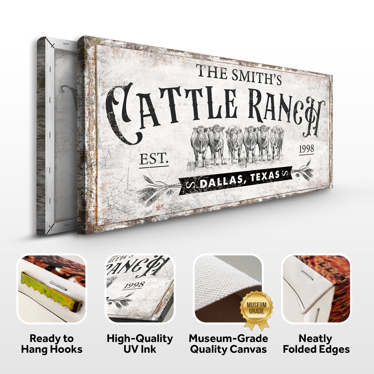 Branded Cattle Ranch Sign VI