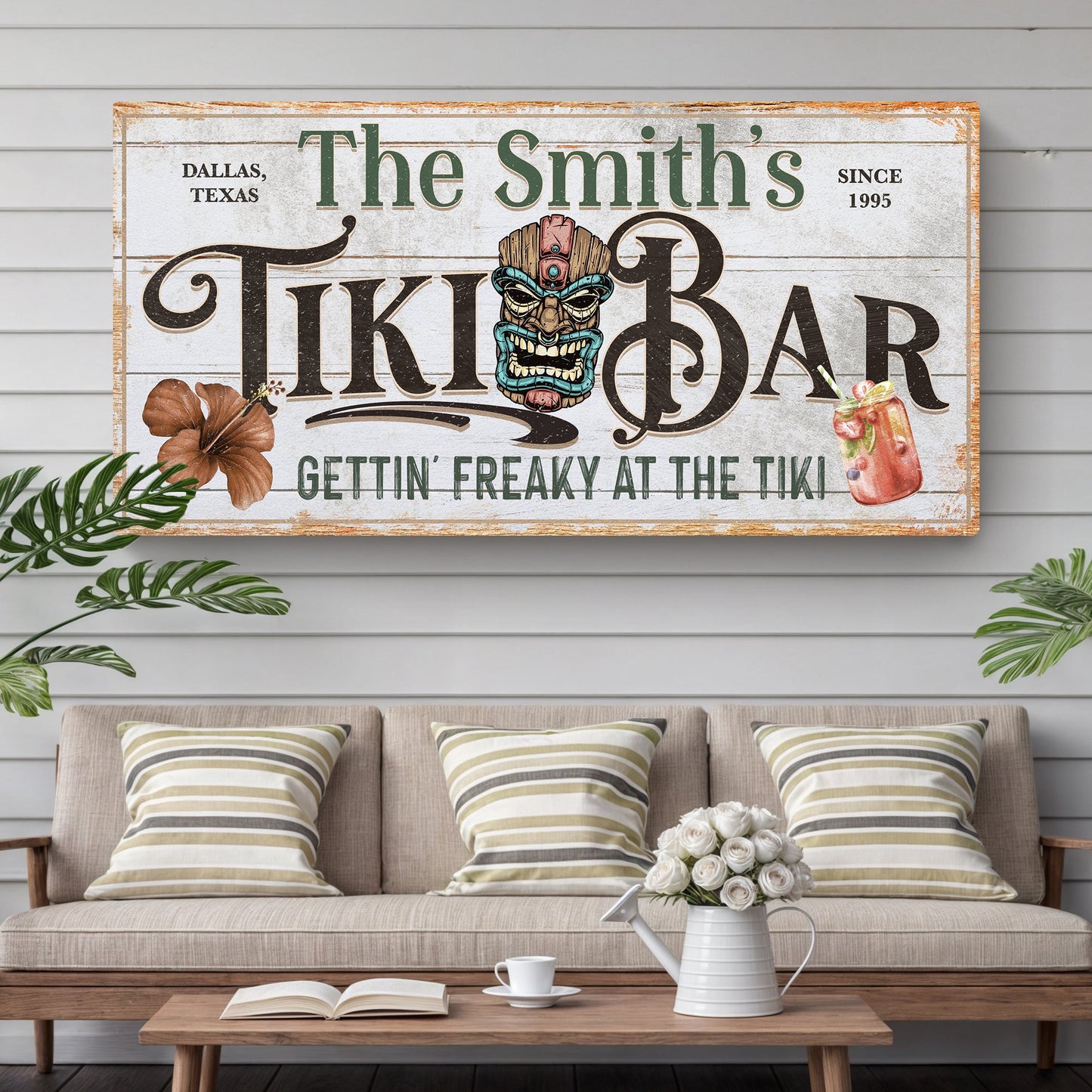 Personalized Tiki Bar Sign