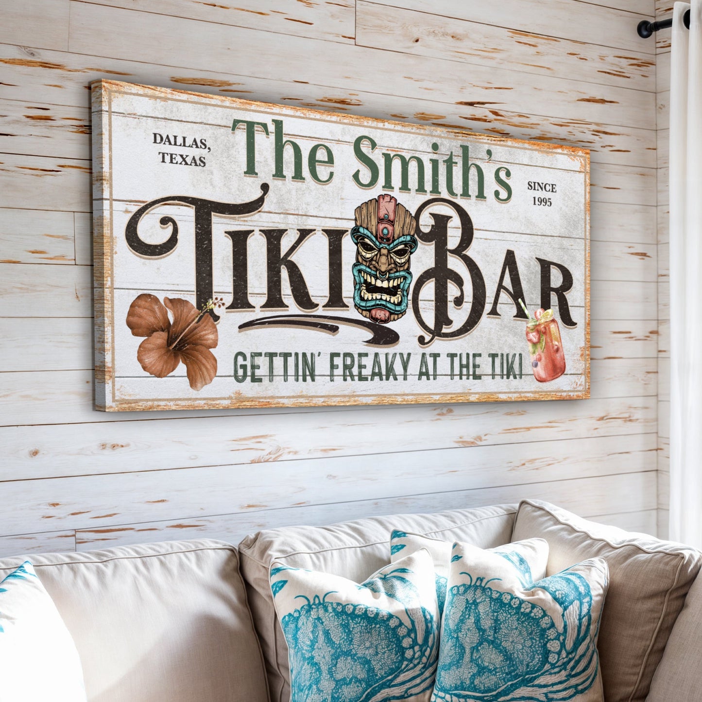 Personalized Tiki Bar Sign