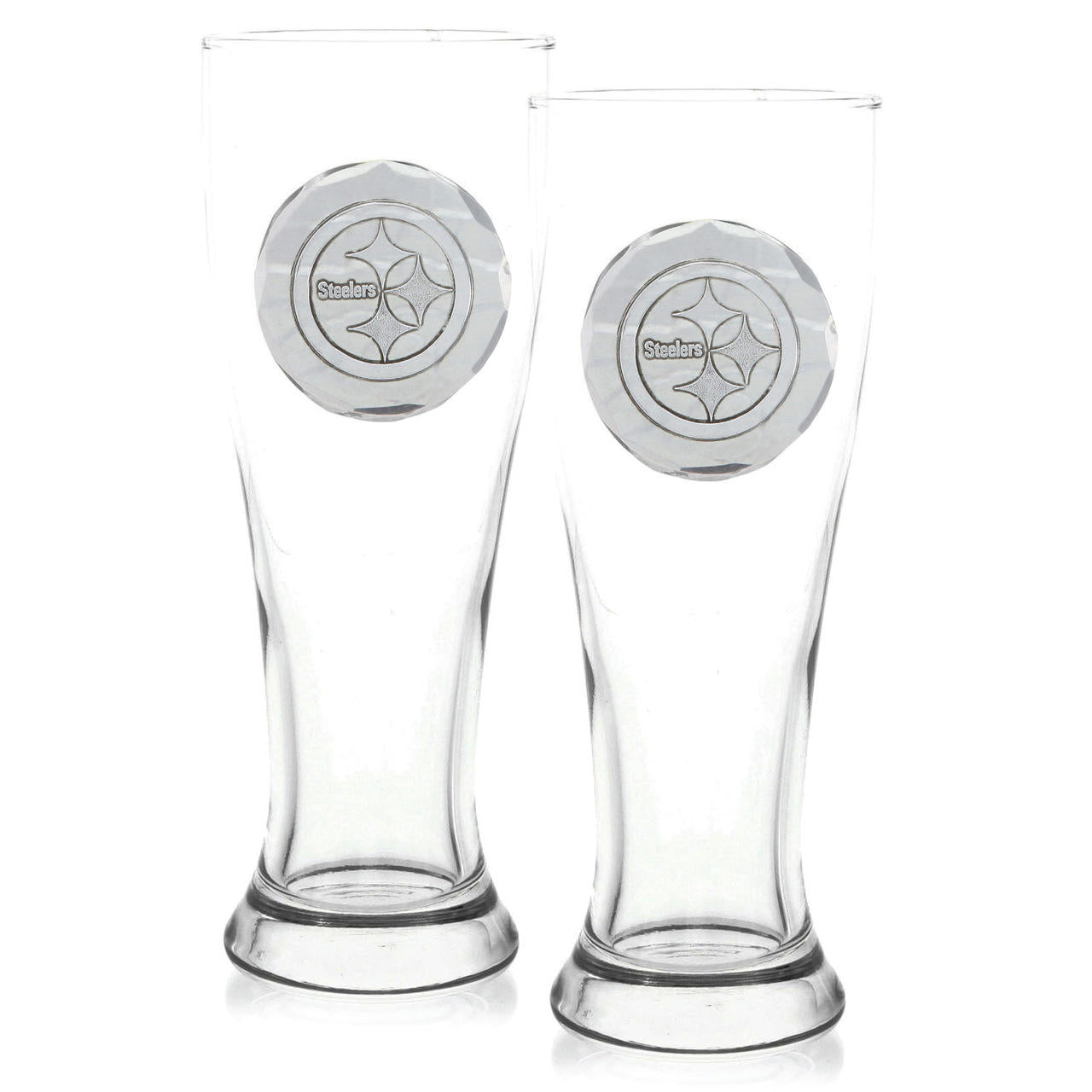 Pittsburgh Steelers 2-Piece Pilsner Glass Set (Aluminum)