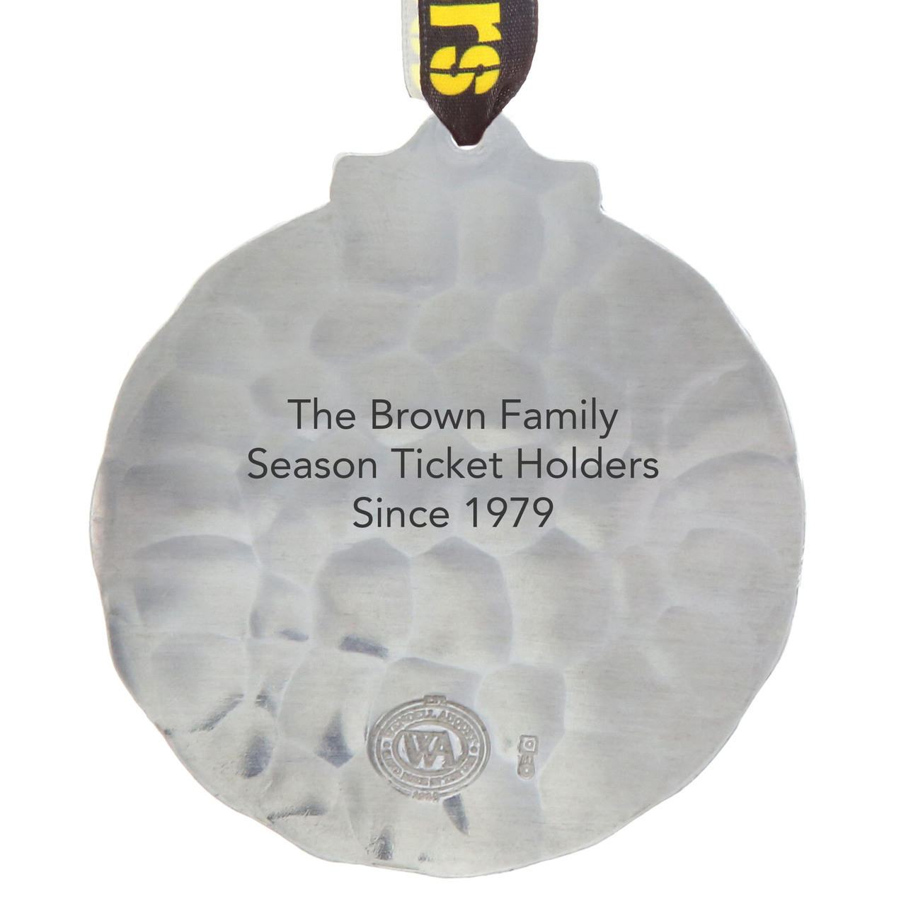 Pittsburgh Steelers Classic Round Ornament (Aluminum)