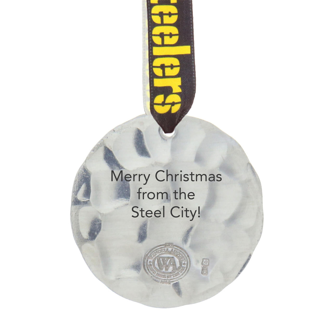 Pittsburgh Steelers Small Round Ornament (Aluminum)