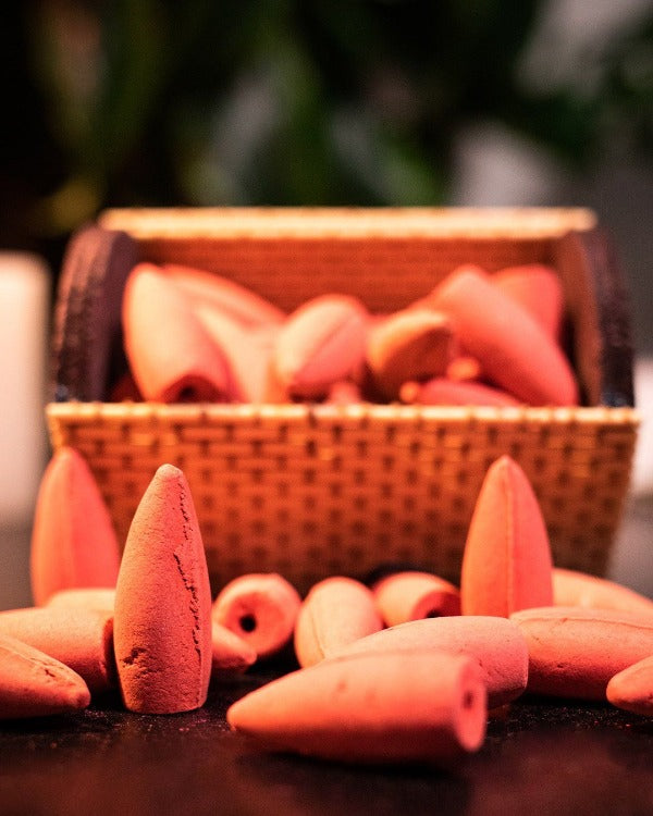 Backflow Incense Cone - Rose (50 pcs)