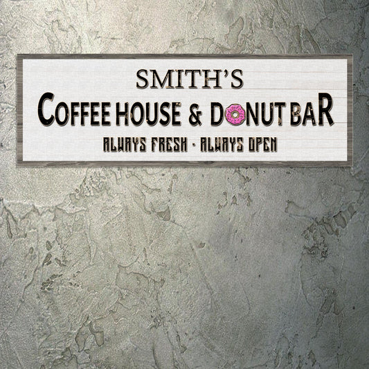 Coffee House And Donut Bar Sign II
