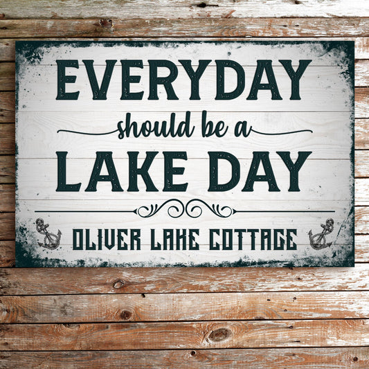 Everyday Should Be A Lake Day Sign