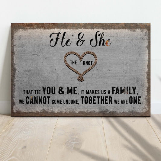 He And She You And Me Together Sign