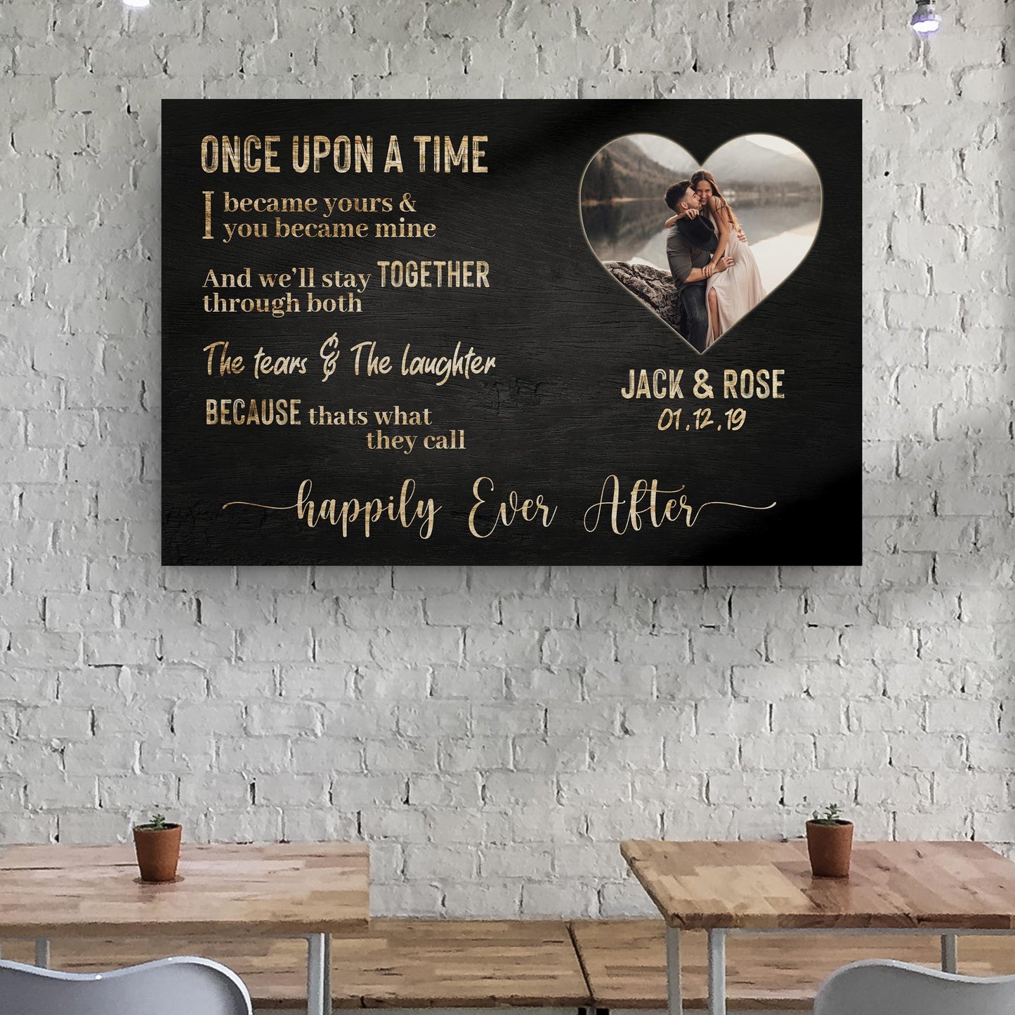 Happily Ever After Couple Sign III