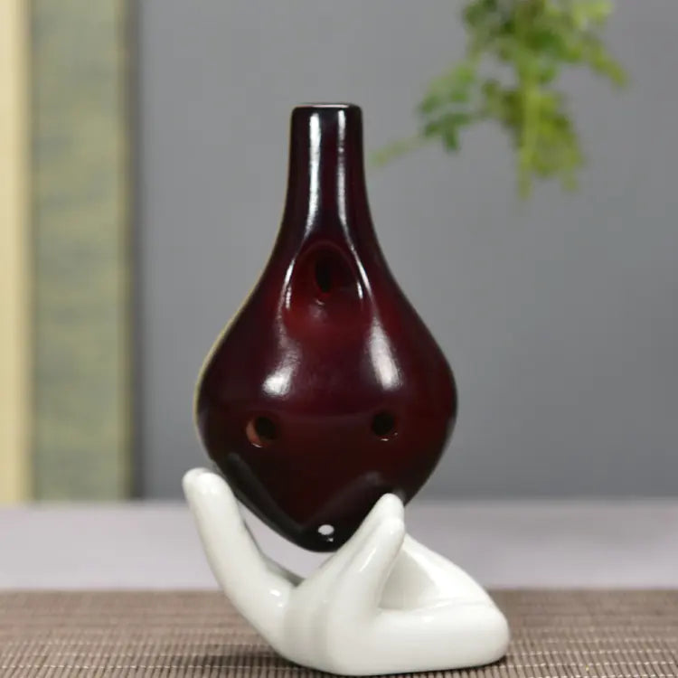 6-Hole Alto C Key Fired Clay Ocarina for Teaching